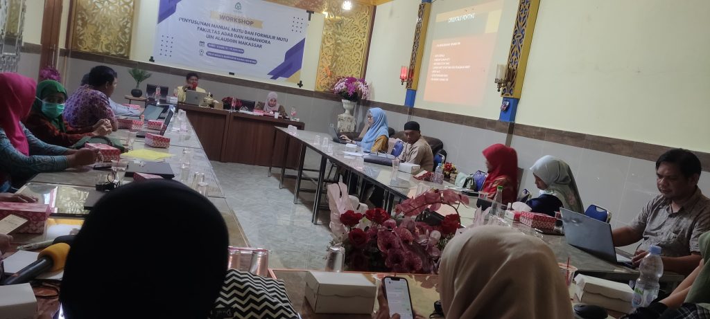 KPM FAH UIN Alauddin Gelar Workshop Penyusunan Manual Mutu dan Formullir mutu